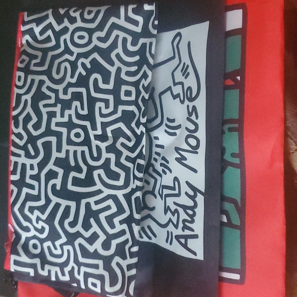 Keith haring limited edition three colorful washable bags designed by him
